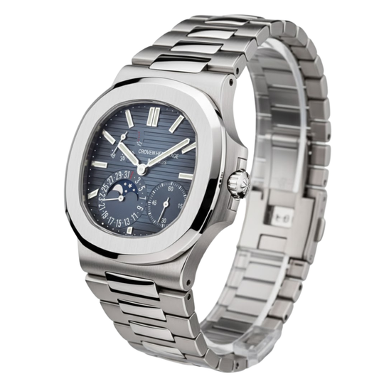 Croven Heritage Nautilus 5712/1A (Blue Dial | Moon Phase | Stainless Steel | 40mm)