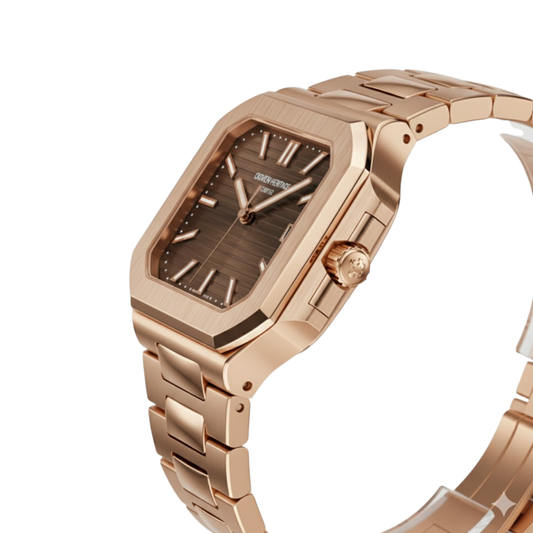 Croven Heritage Cubitus 7128/1R (Chocolate Dial | Rose Gold | 40mm)