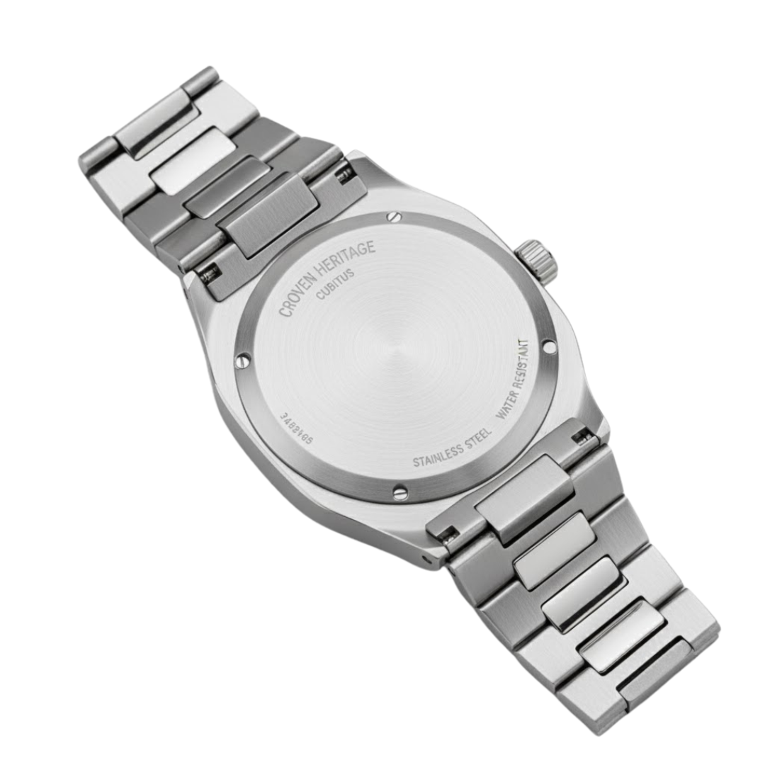 Croven Cubitus 5821/1A (Green Dial | Stainless Steel | 45mm)